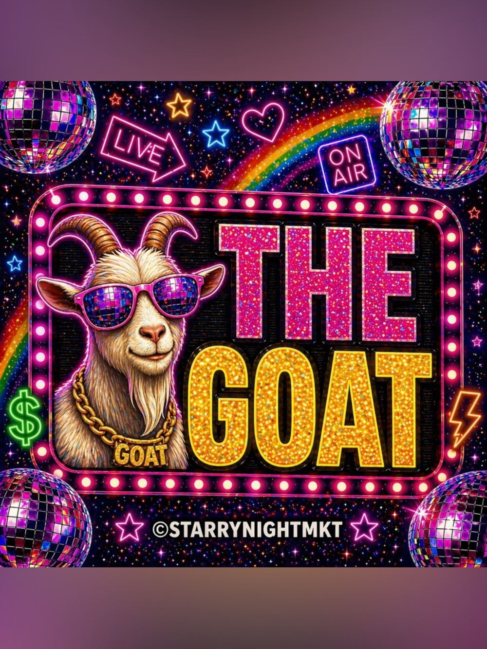 🐐🪩⭐🎉✨ THE GOAT ✨🎉⭐🪩🐐